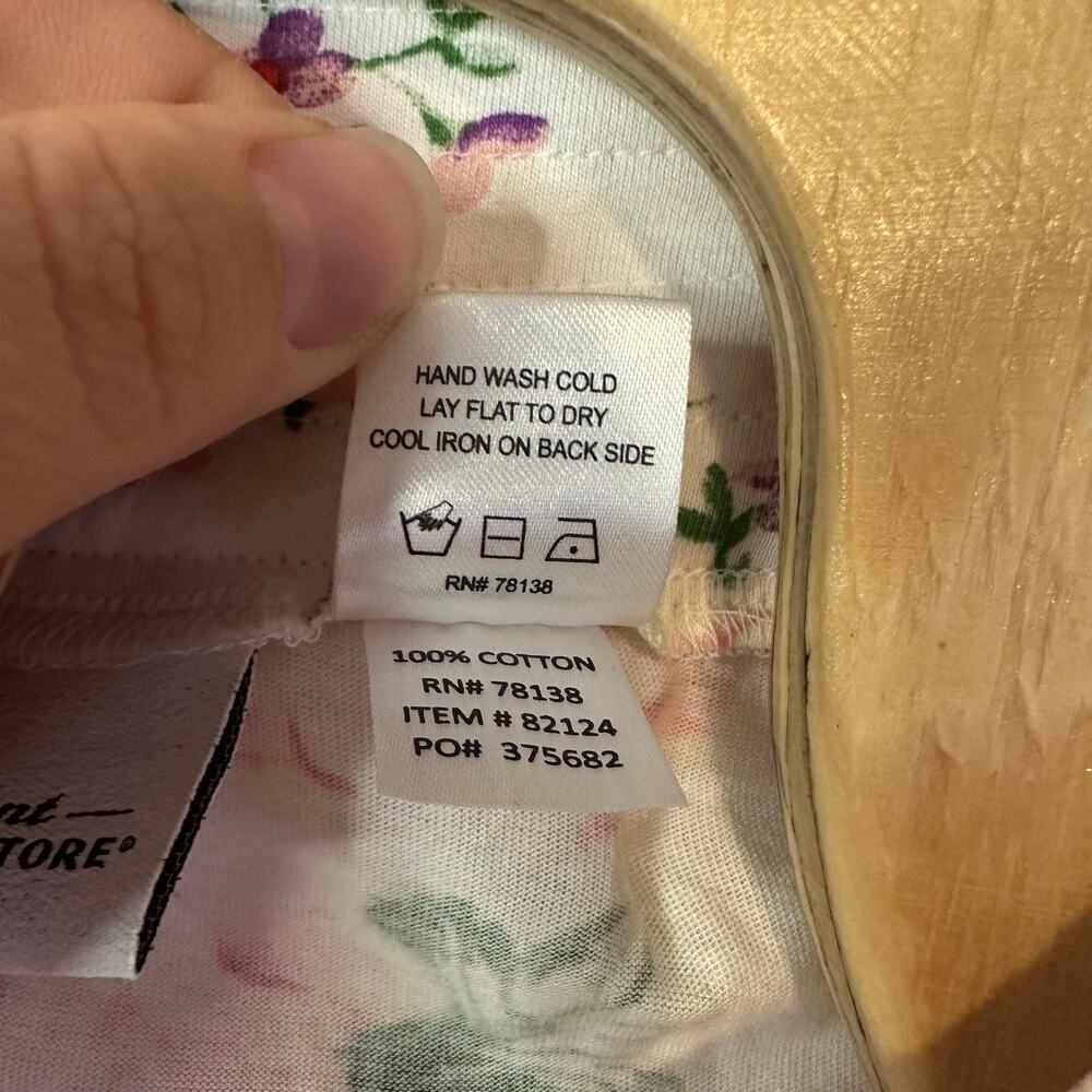 The Vermont Country Store Floral Cottagecore Coquette Romantic Robe Size M - Picture 8 of 14